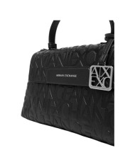 Borsa A Mano Donna Armani Exchange Con Tracolla Logata Leather Black