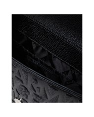 Tracolla Donna Armani Exchange A X Embossed Logo Leather Black
