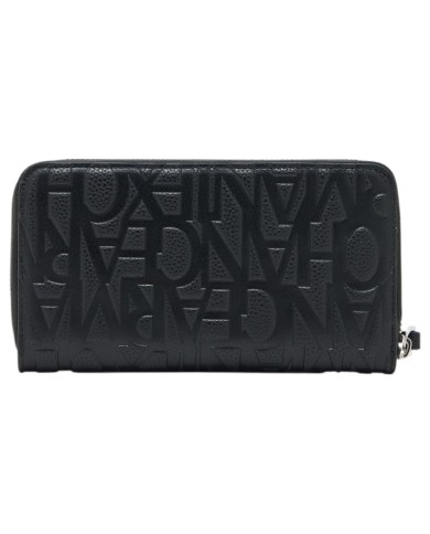 Portafoglio Armani Exchange Donna Embossed Logo Leather Black