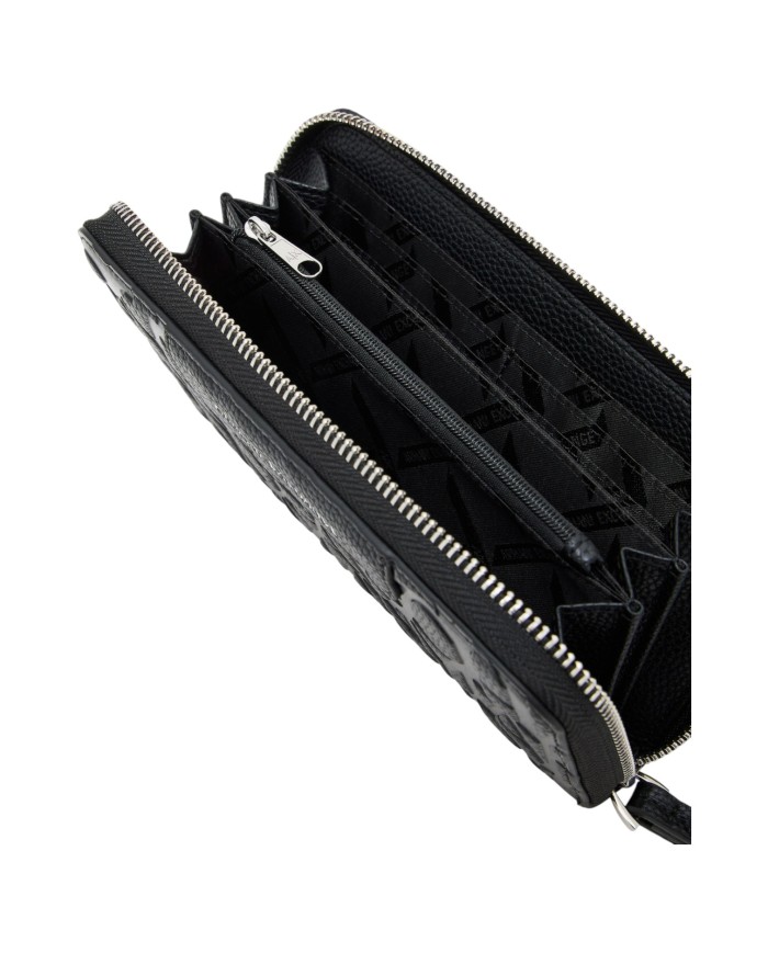 Portafoglio Armani Exchange Donna Embossed Logo Leather Black