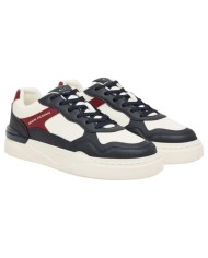 Sneakers Armani Exchange Uomo Leather Off White Deep Navy Deep Ruby