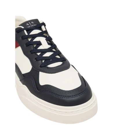 Sneakers Armani Exchange Uomo Leather Off White Deep Navy Deep Ruby
