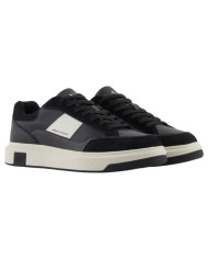 Sneakers Armani Exchange Uomo Banda Logo Leather Black