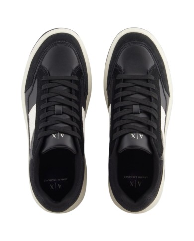 Sneakers Armani Exchange Uomo Banda Logo Leather Black