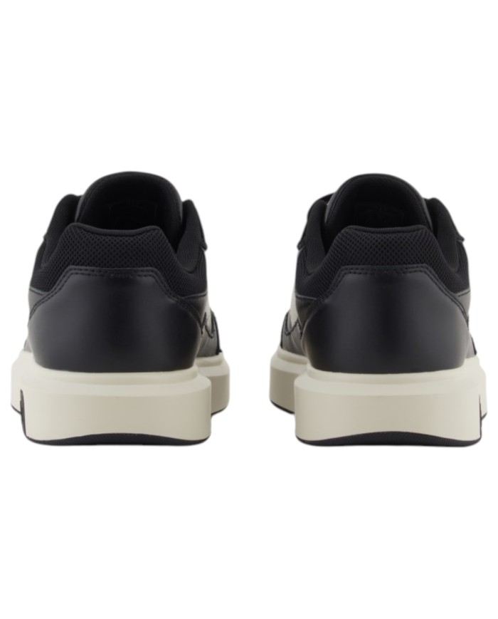 Sneakers Armani Exchange Uomo Banda Logo Leather Black