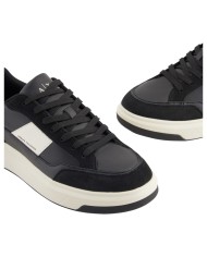 Sneakers Armani Exchange Uomo Banda Logo Leather Black