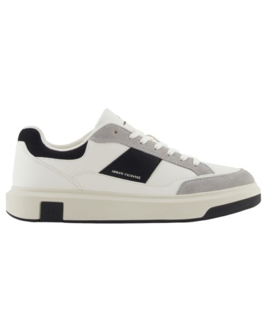 Sneakers Armani Exchange Uomo Banda Logo Leather White