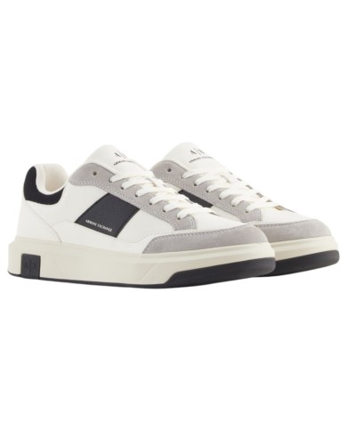 Sneakers Armani Exchange Uomo Banda Logo Leather White