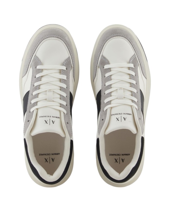 Sneakers Armani Exchange Uomo Banda Logo Leather White