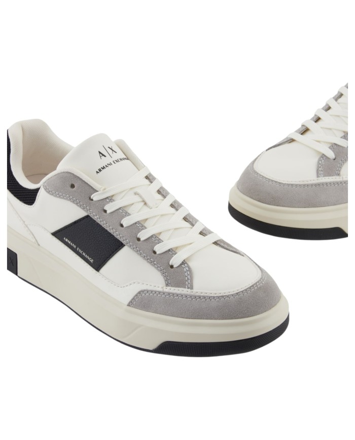 Sneakers Armani Exchange Uomo Banda Logo Leather White