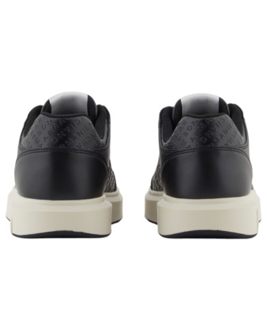 Sneakers Armani Exchange Uomo Embossed Logo Leather Black