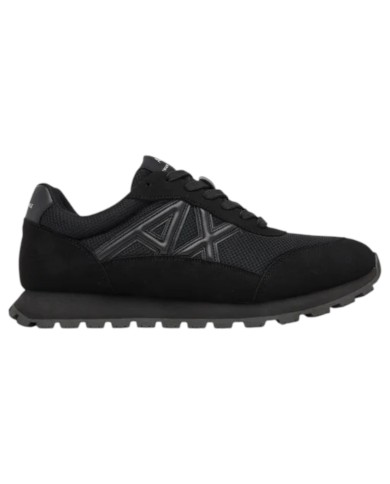 Sneakers Armani Exchange Uomo A X Logo Mesh Suede Black