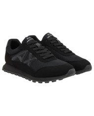 Sneakers Armani Exchange Uomo A X Logo Mesh Suede Black