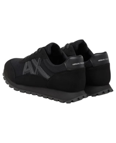 Sneakers Armani Exchange Uomo A X Logo Mesh Suede Black
