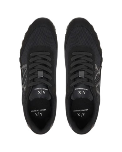 Sneakers Armani Exchange Uomo A X Logo Mesh Suede Black