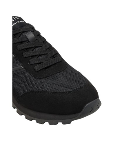 Sneakers Armani Exchange Uomo A X Logo Mesh Suede Black