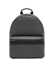Zaino Uomo Armani Exchange A X Embossed Logo Leather Sage Green