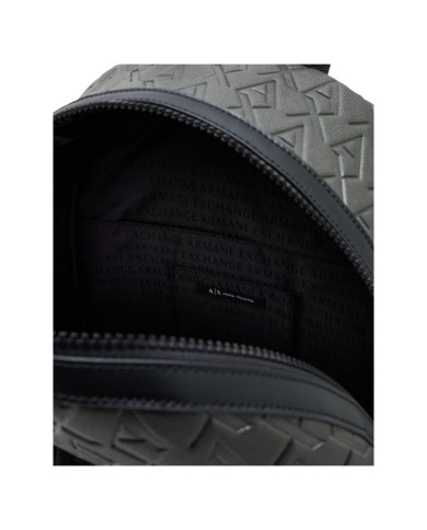 Zaino Uomo Armani Exchange A X Embossed Logo Leather Sage Green