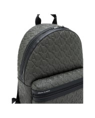 Zaino Uomo Armani Exchange A X Embossed Logo Leather Sage Green