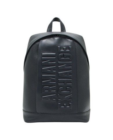 Zaino Uomo Armani Exchange Armani Exchange Embossed Logo Leather Black