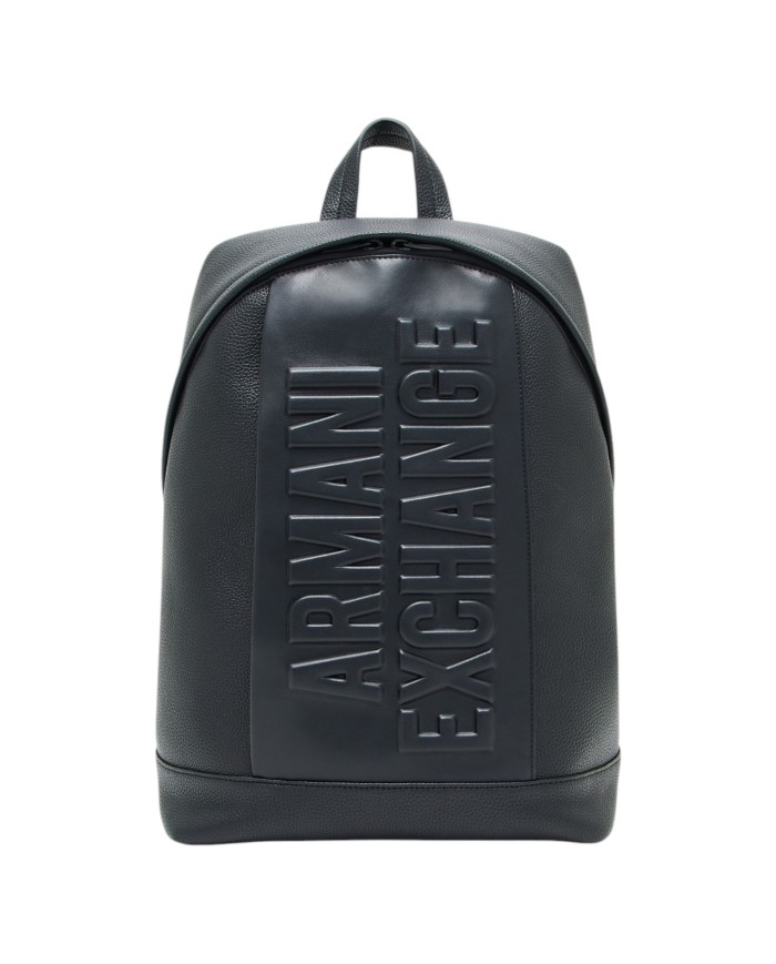 Zaino Uomo Armani Exchange Armani Exchange Embossed Logo Leather Black