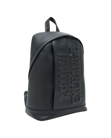 Zaino Uomo Armani Exchange Armani Exchange Embossed Logo Leather Black