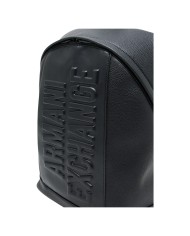 Zaino Uomo Armani Exchange Armani Exchange Embossed Logo Leather Black