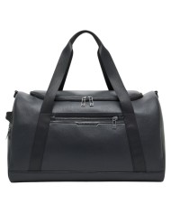 Borsone Uomo Armani Exchange Borsone Da Viaggio Line Logo Leather Black