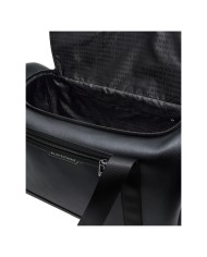 Borsone Uomo Armani Exchange Borsone Da Viaggio Line Logo Leather Black
