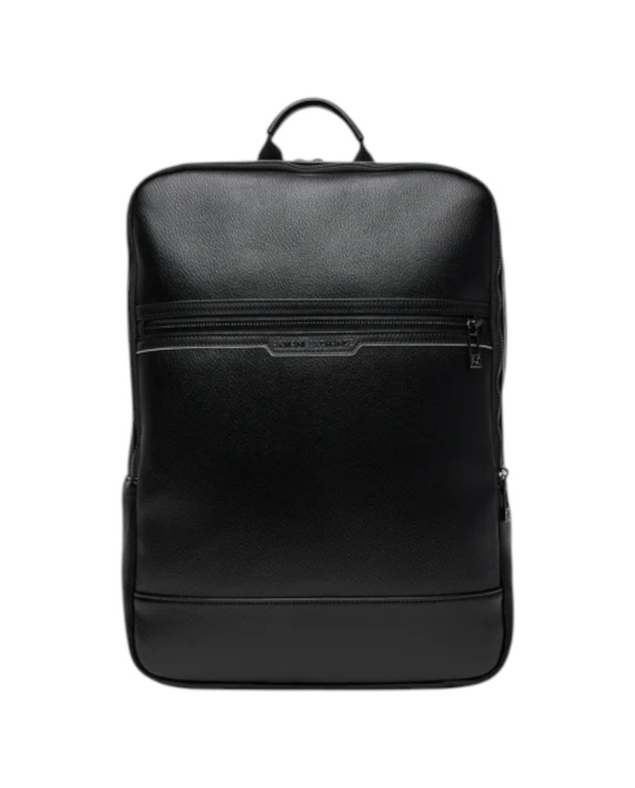 Zaino Uomo Armani Exchange Backpack Line Logo Leather Black