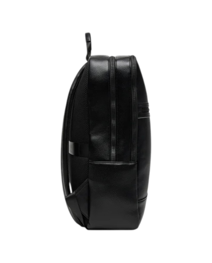 Zaino Uomo Armani Exchange Backpack Line Logo Leather Black