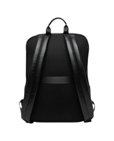 Zaino Uomo Armani Exchange Backpack Line Logo Leather Black