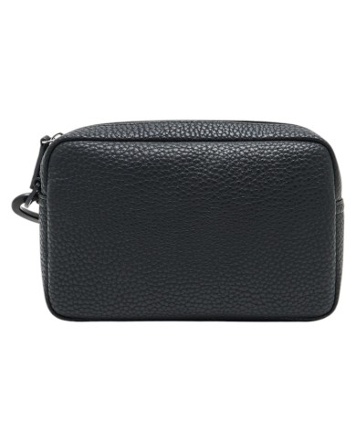 Pochette Uomo Armani Exchange Line Logo Leather Black