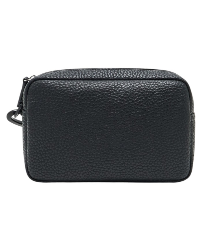 Pochette Uomo Armani Exchange Line Logo Leather Black