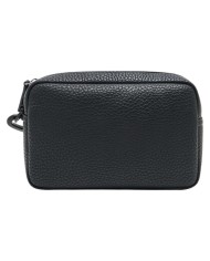 Pochette Uomo Armani Exchange Line Logo Leather Black