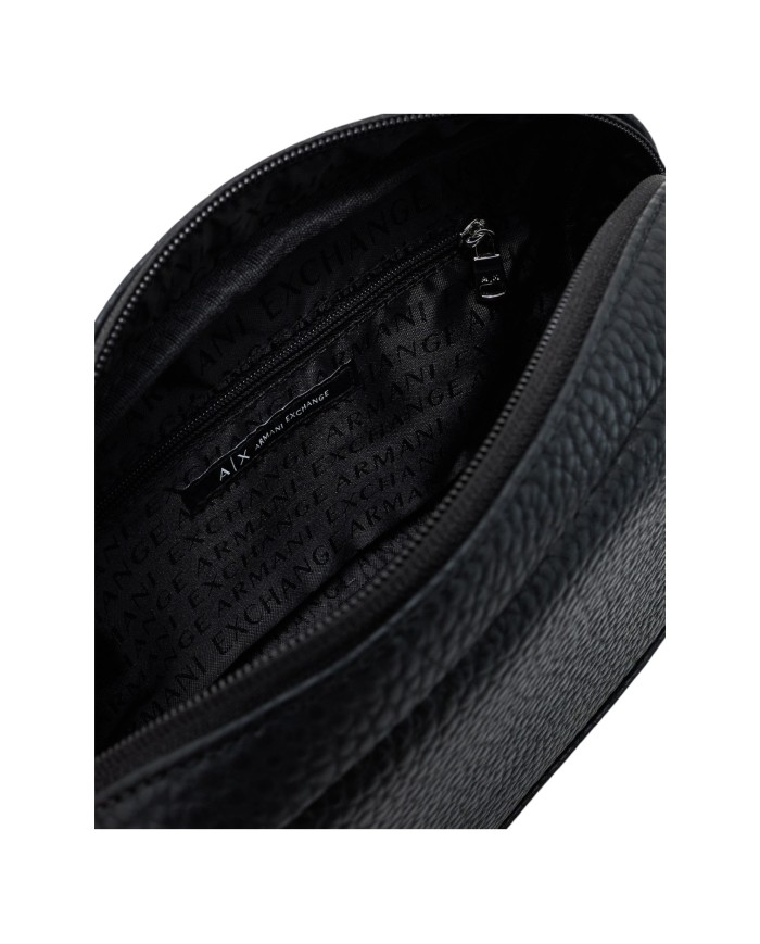 Pochette Uomo Armani Exchange Line Logo Leather Black
