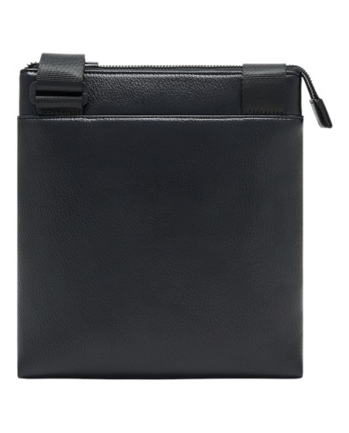 Borsello Uomo Armani Exchange Line Logo Leather Black