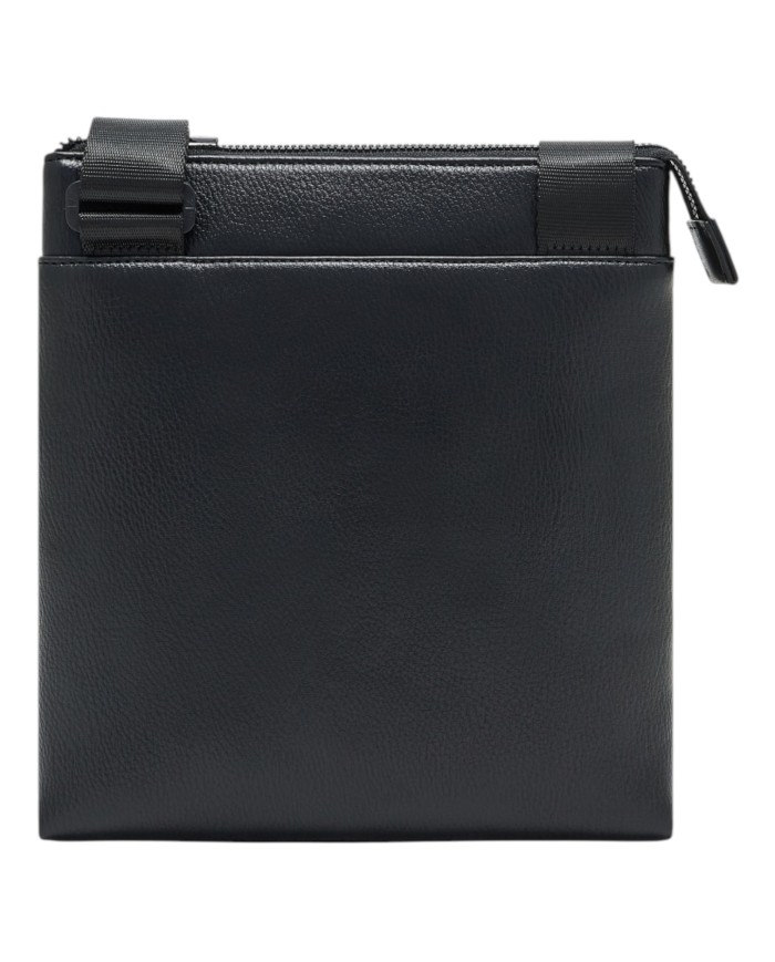 Borsello Uomo Armani Exchange Line Logo Leather Black