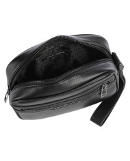 Pochette Uomo Armani Exchange Line Logo Leather Black