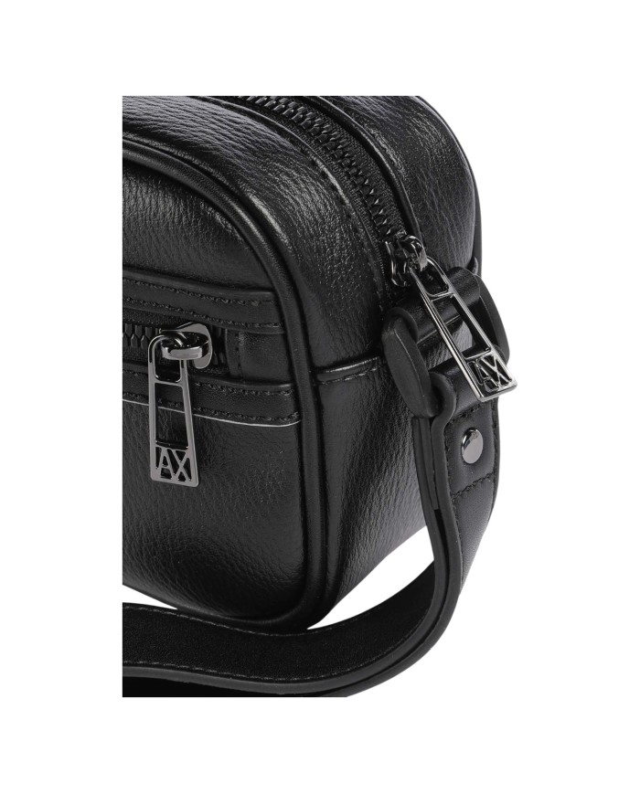 Pochette Uomo Armani Exchange Line Logo Leather Black