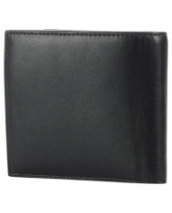 Portafoglio Uomo Armani Exchange Portatessere Line Logo Leather Black