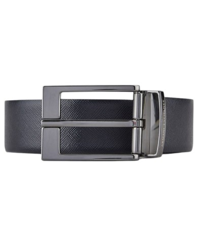 Cintura Uomo Armani Exchange Reversibile Leather Blue Navy Grey