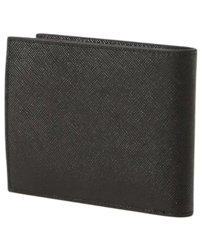 Portafoglio Uomo Armani Exchange Saffiano Leather Black