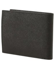 Portafoglio Uomo Armani Exchange Saffiano Leather Black