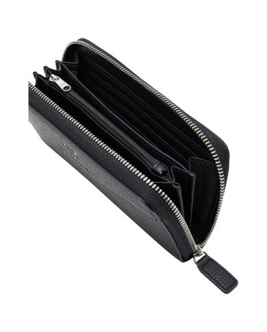 Portafoglio Armani Exchange Donna Line Logo Leather Black