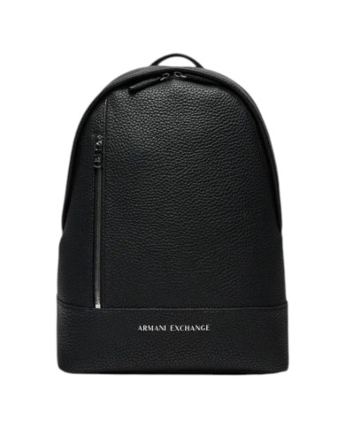 Zaino Uomo Armani Exchange Line Logo Leather Black