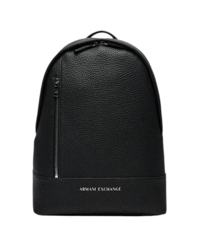 Zaino Uomo Armani Exchange Line Logo Leather Black