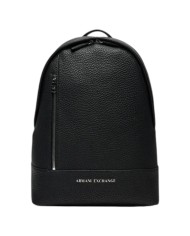 Zaino Uomo Armani Exchange Line Logo Leather Black