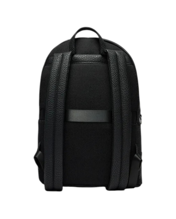Zaino Uomo Armani Exchange Line Logo Leather Black