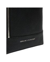 Zaino Uomo Armani Exchange Line Logo Leather Black